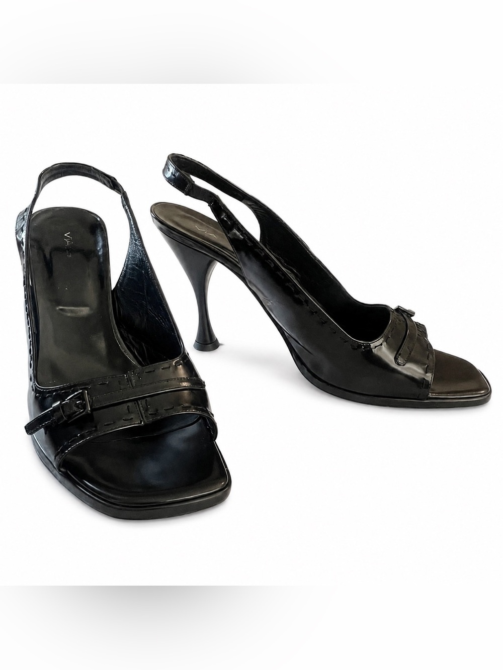 Patent Leather Slingback Pumps